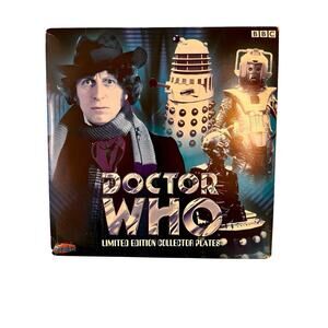 Doctor Who 4th Doctor Tom Baker Limited Edition Collector Plate 1314 Of 2000
